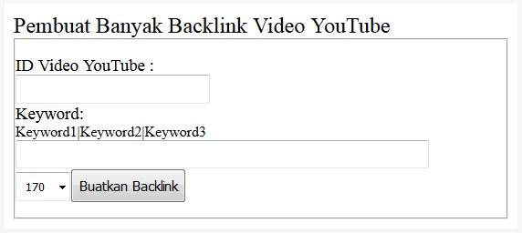 Gambar Pembuat Banyak Backlink Video YouTube